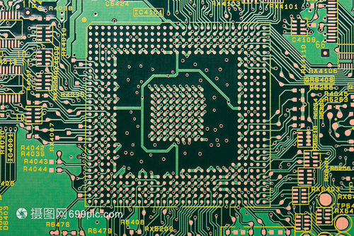 电路板特写 探索集成电路设计的精密世界